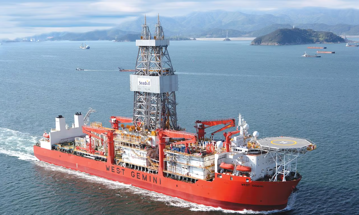 Offshore, perfuração, plataforma