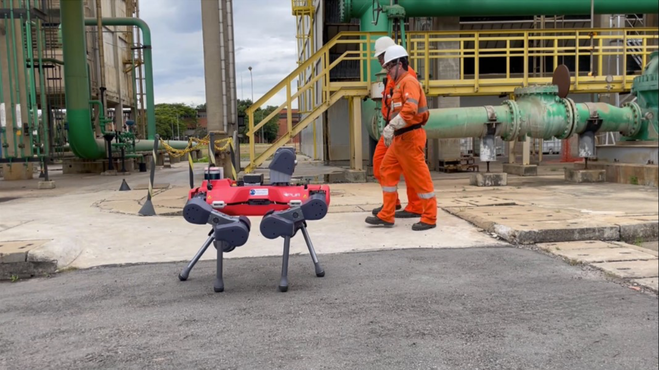 peroraras - robô - refinaria - plataforma - quadrúpede