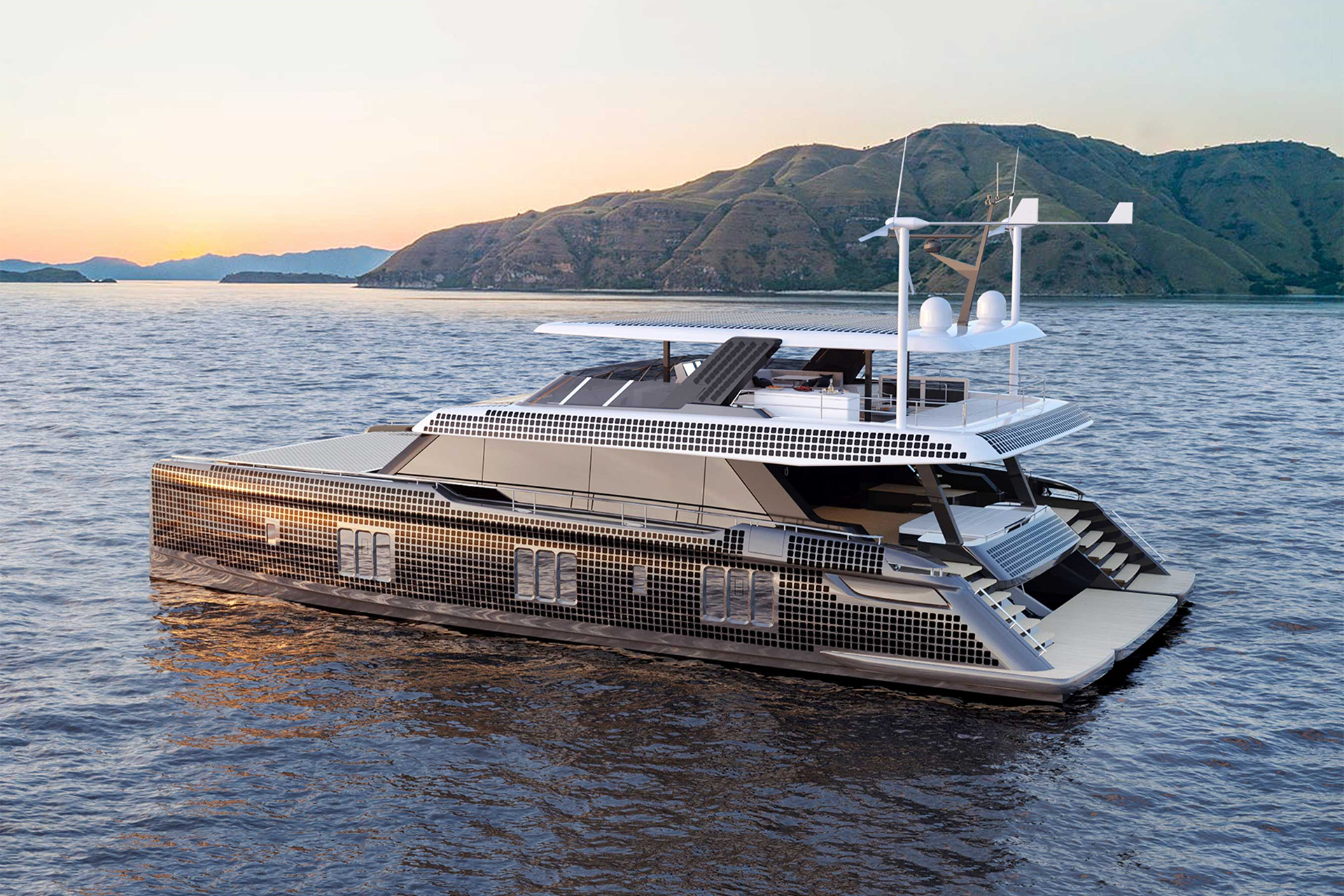 Barco elétrico a energia solar com PREÇO astronômico é capaz de viajar longas distâncias com seus dois motores de 180 kW cada e painéis solares que gerar até 40 kWp