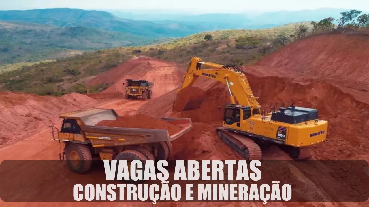 emprego - mineração - construção - currículo - carteira de trabalho - vagas - PCD