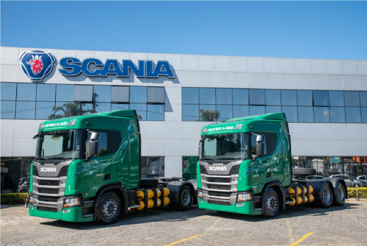 scania, tecnologia, gás