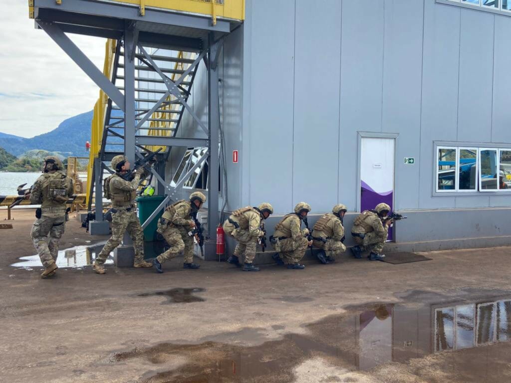 Simulado da Policia Federal no Porto Sudeste