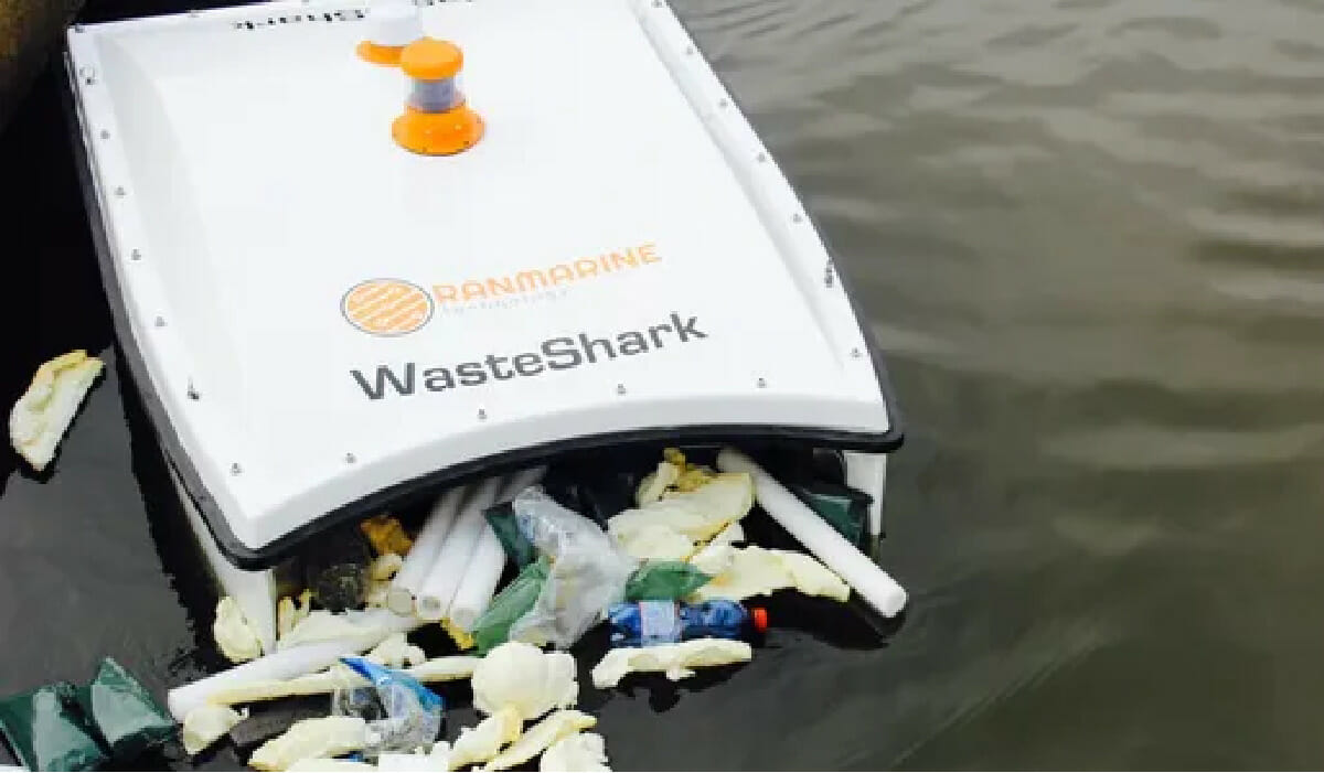 Robô, tecnologia, lixo