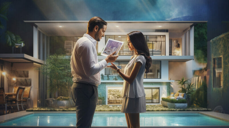 pareja comprando casa de sus sueños