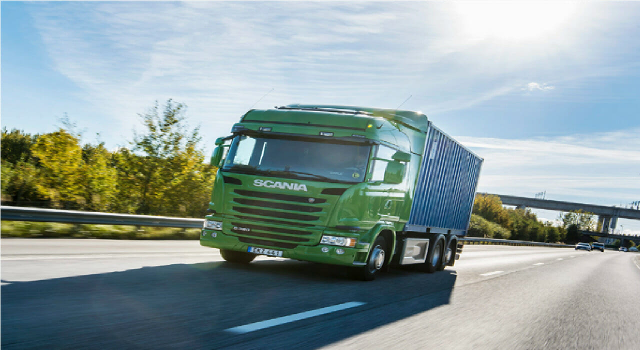 Solar, caminhão, Scania
