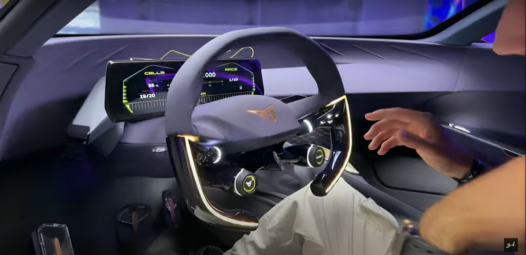 Supercarro Cupra Dark Rebel combina iluminação inovadora e aerodinâmica em design futurista