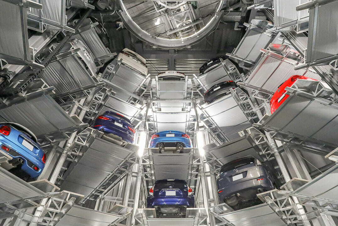 Estacionamiento automatizado en Japón (Imagen / Reproducción GIKEN)