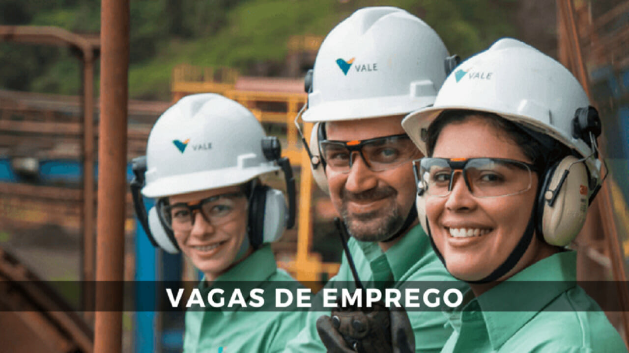 Mineradora Vale abre processo seletivo com 136 vagas de emprego em cargos de ensino fundamental, médio, técnico e superior, basta enviar seu currículo via Whatsapp, e-mail ou site 