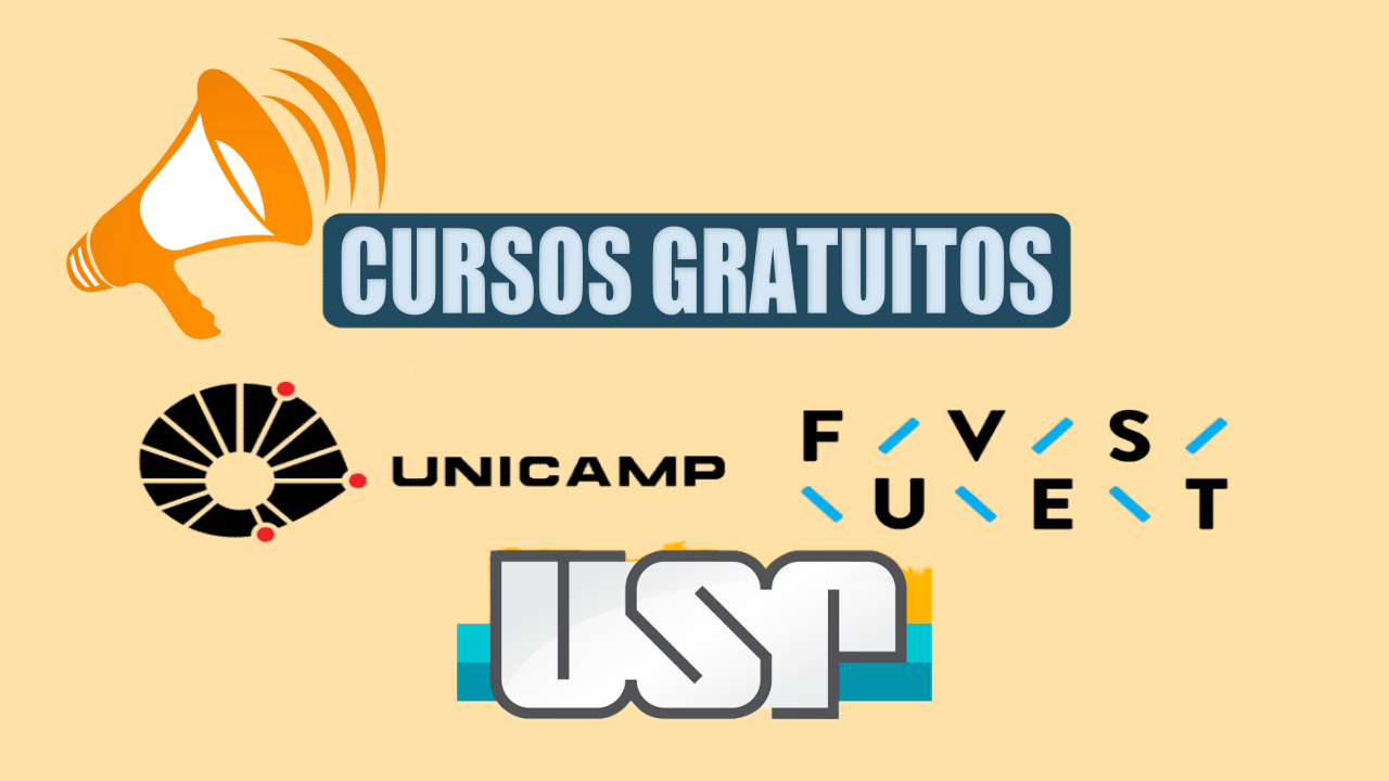 cursos gratuitos e online EAD ofertados pela melhor instituição de ensino superior do Brasil – USP, Unesp, Unicamp, Fatec e Univesp