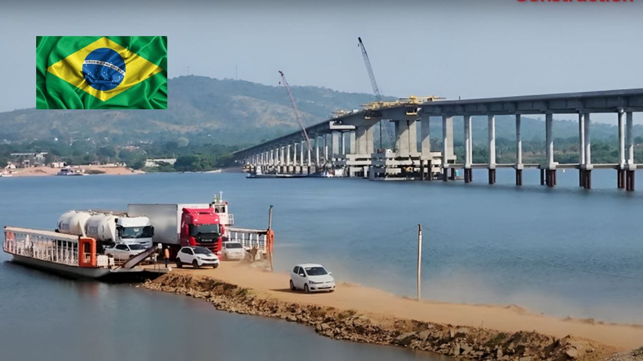 Maior ponte do Brasil sobre rio: conectando Tocantins e Pará, a Ponte Xambioá conta com 93 milhões de reais em investimentos; megaprojeto está 90% concluído