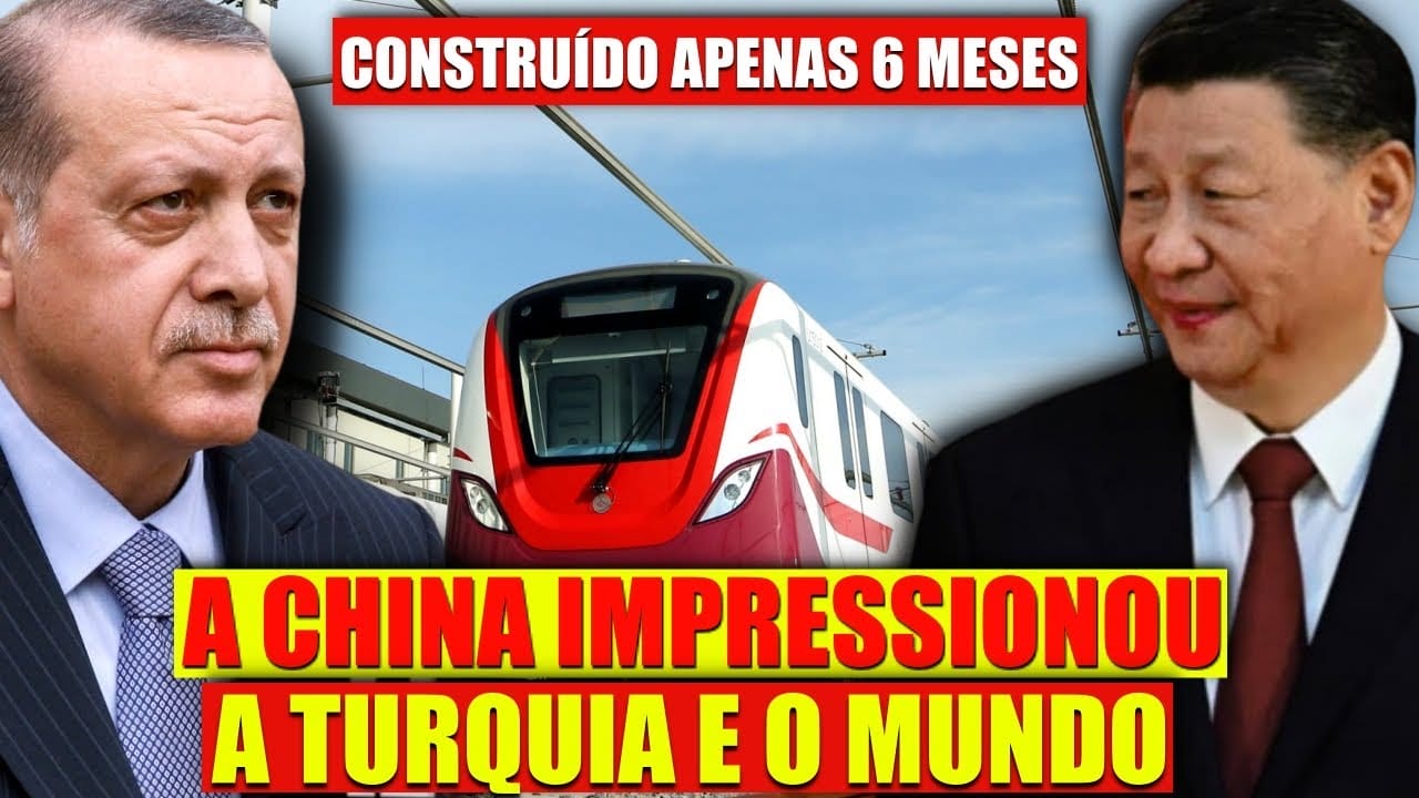 China deixa a Turquia boquiaberta com construção de METRÔ ULTRARRÁPIDO em apenas 6 meses