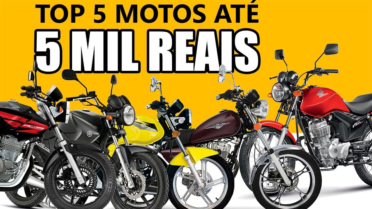 Lista exclusiva as motos mais baratas por até R$ 5.000 em 2024; motos da Honda, Yamaha e muitos outros modelos  
