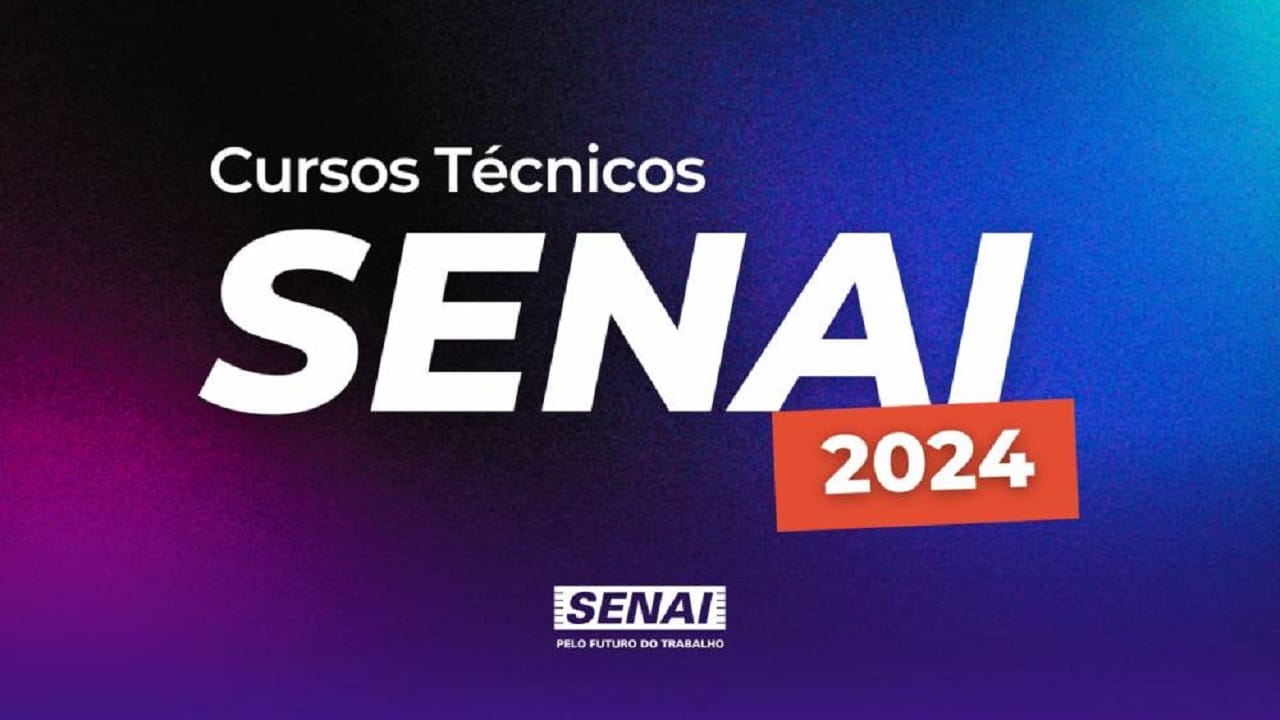 Senai abre 2.300 vagas em cursos técnicos gratuitos nas áreas de eletromecânica, logística, administração e muito mais; não precisa pagar taxa de inscrição! 