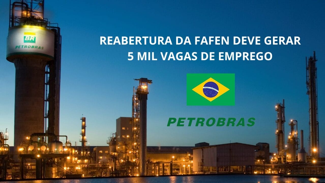 A FAFEN-PR, fábrica de fertilizantes da Petrobras, será reaberta no primeiro semestre de 2024, gerando 5 mil vagas de emprego.