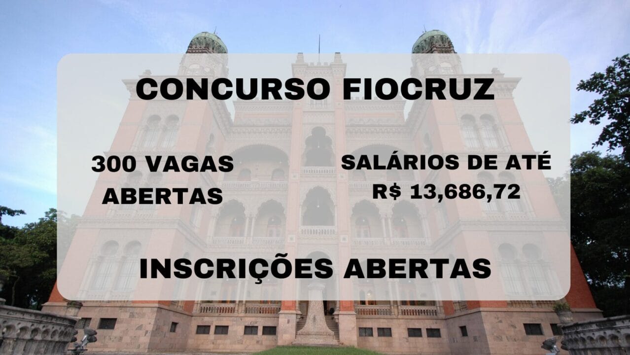 As vagas de emprego disponíveis no concurso público Fiocruz são destinadas para candidatos de nível superior.
