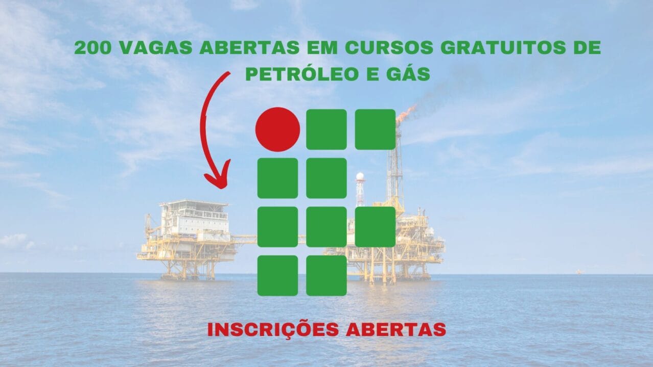 As inscrições já estão abertas e as vagas serão preenchidas mediante sorteio. Esses cursos gratuitos do Instituto Federal são uma chance única para aqueles que desejam ingressar no setor de petróleo e gás.