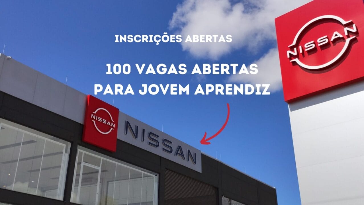 Oportunidade para jovens no mercado de trabalho: Nissan lança programa de Jovem Aprendiz e oferece 100 vagas para jovens com ensino médio.