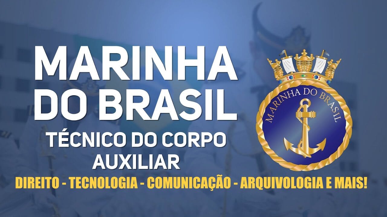 Marinha do Brasil abre novo edital de concurso com vagas para Quadro Técnico (Arquivologia, Gestão de Documentos, Direito, Tecnologia, Pedagogia, Comunicação e mais) com salário inicial de R$ 9,1 mil