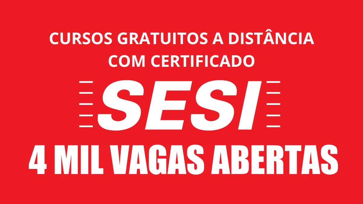 Sesi abre milhares de vagas para quem tem o sonho de ter um diploma de nível fundamental e de nível médio! Saiba como garantir a sua vaga!