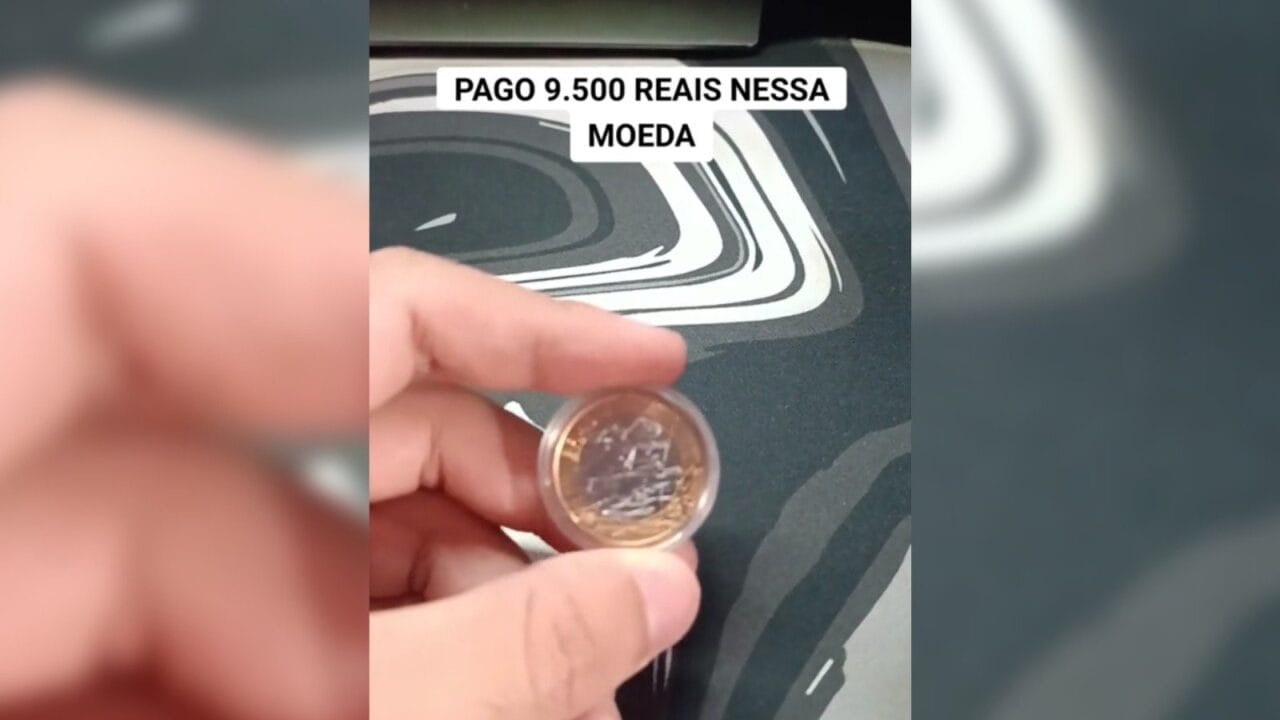 Moeda rara pode valer até R$ 9.500. (Imagem: reprodução)