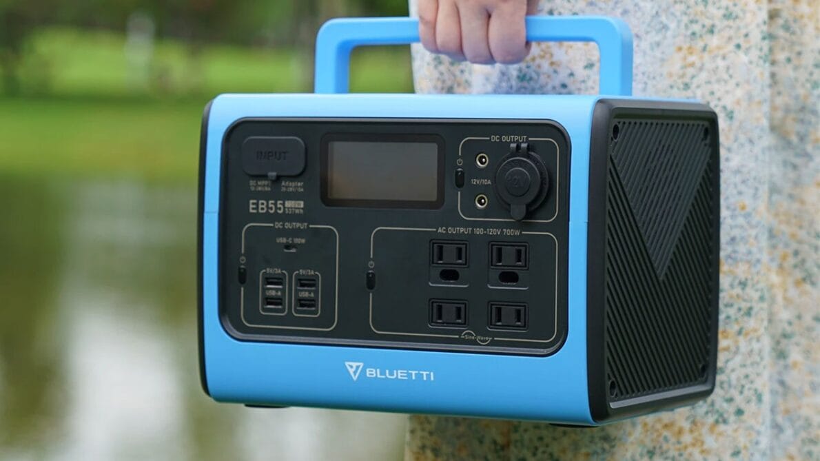EB55 Bluetti – A super estação solar portátil que liga quase todos os seus eletrodomésticos em qualquer lugar sem precisar montar nada!
