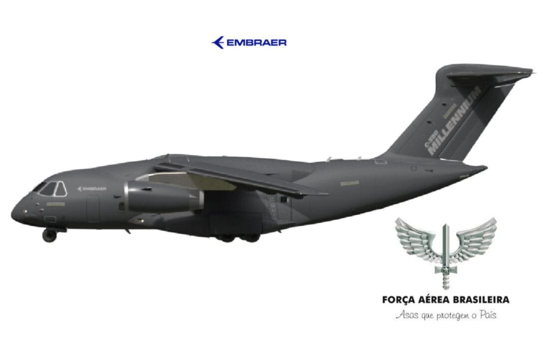 Embraer e Força Aérea Brasileira: parceria estratégica visa desenvolver versão armada do cargueiro militar C-390 para reforçar defesa no Atlântico Sul