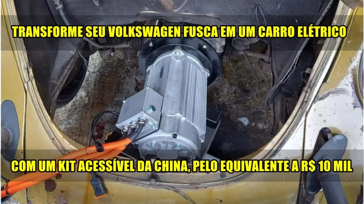 carro elétrico - veiculo elétrico - fusca elétrico - motor elétrico - alibaba - Volkswagen