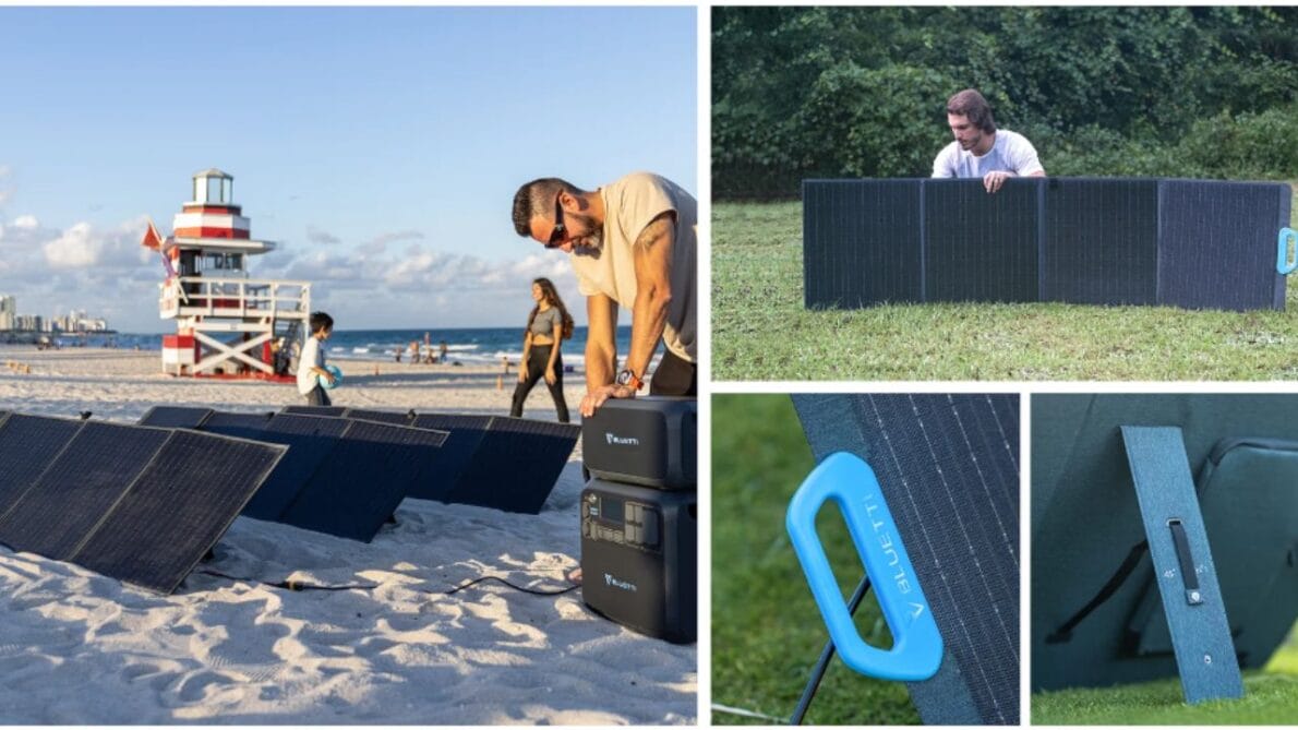 Revolução na energia solar: chega ao mercado a maior placa solar flexível e dobrável de 200W da BLUETTI