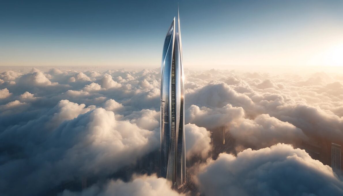 Tres veces más grande que la Torre Eiffel: Jeddah Tower, el edificio más alto del mundo, tendrá 1.000 metros de altura; el rascacielos neofuturista de Arabia Saudita promete una revolución en la ingeniería!