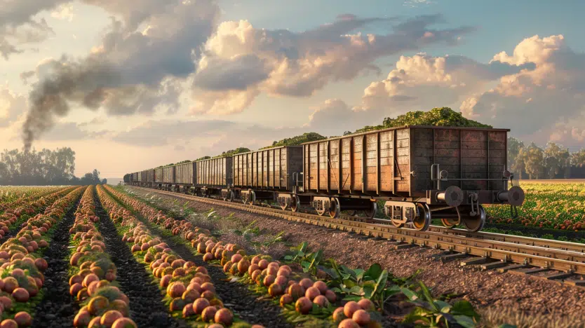 “brasil”, “ferrovia” e “escoação agrícola” e “escoação mineral”