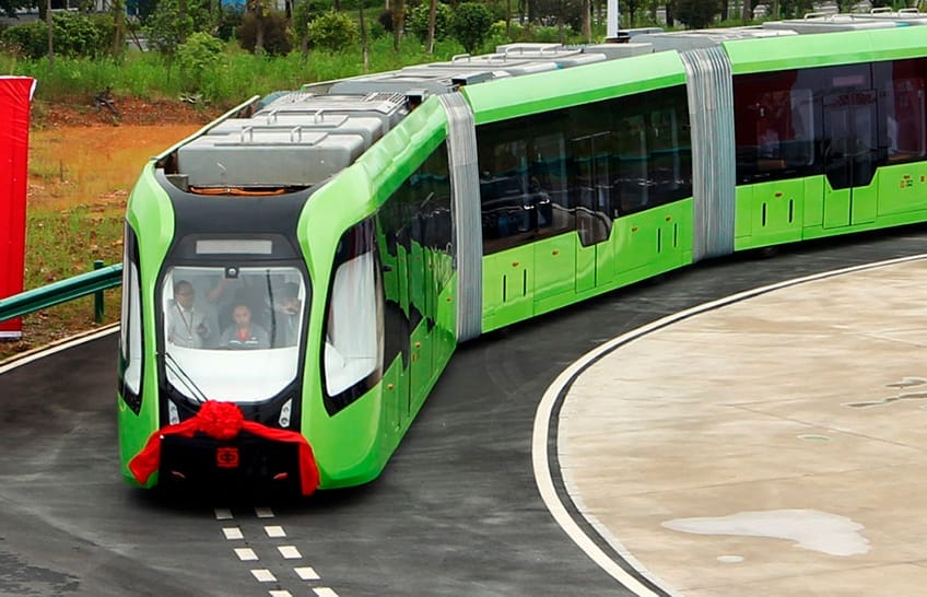 China Lanza Tren Que No Necesita De Rieles Y Parece Flotar Por Las Calles