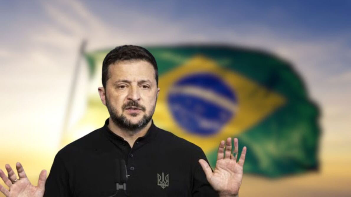 O líder ucraniano Volodymyr Zelensky criticou o Brasil por sua postura neutra na guerra entre Rússia e Ucrânia, gerando apoio dos EUA e União Europeia