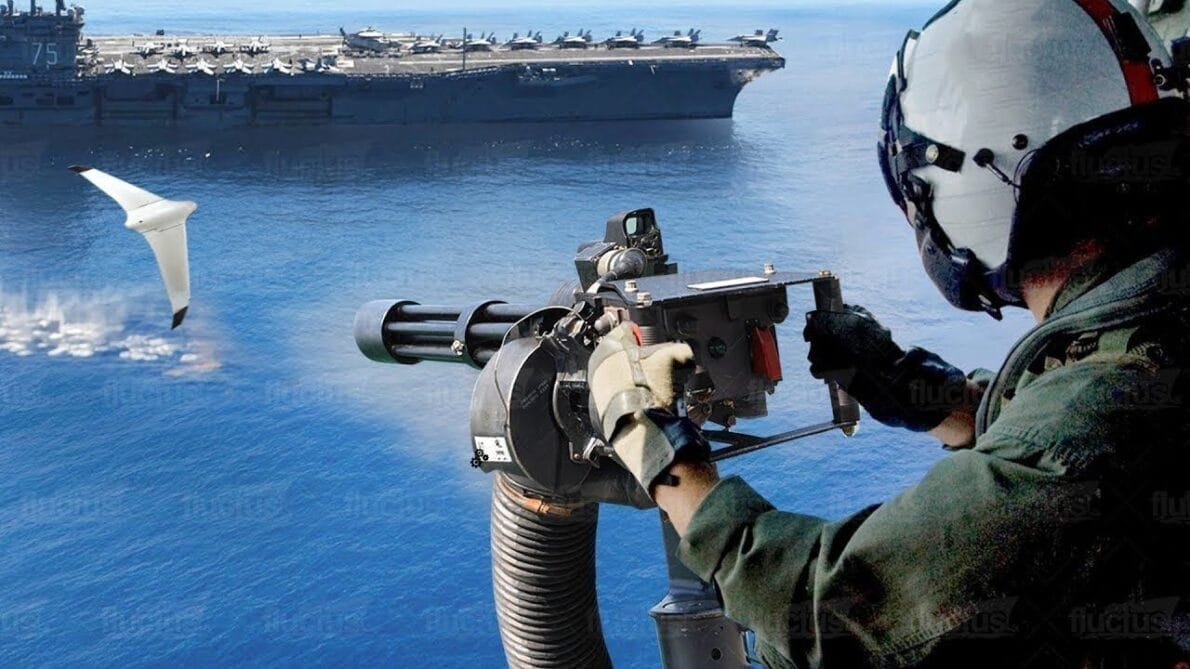 O que acontece quando um drone voa muito perto de porta-aviões e navios dos Estados Unidos