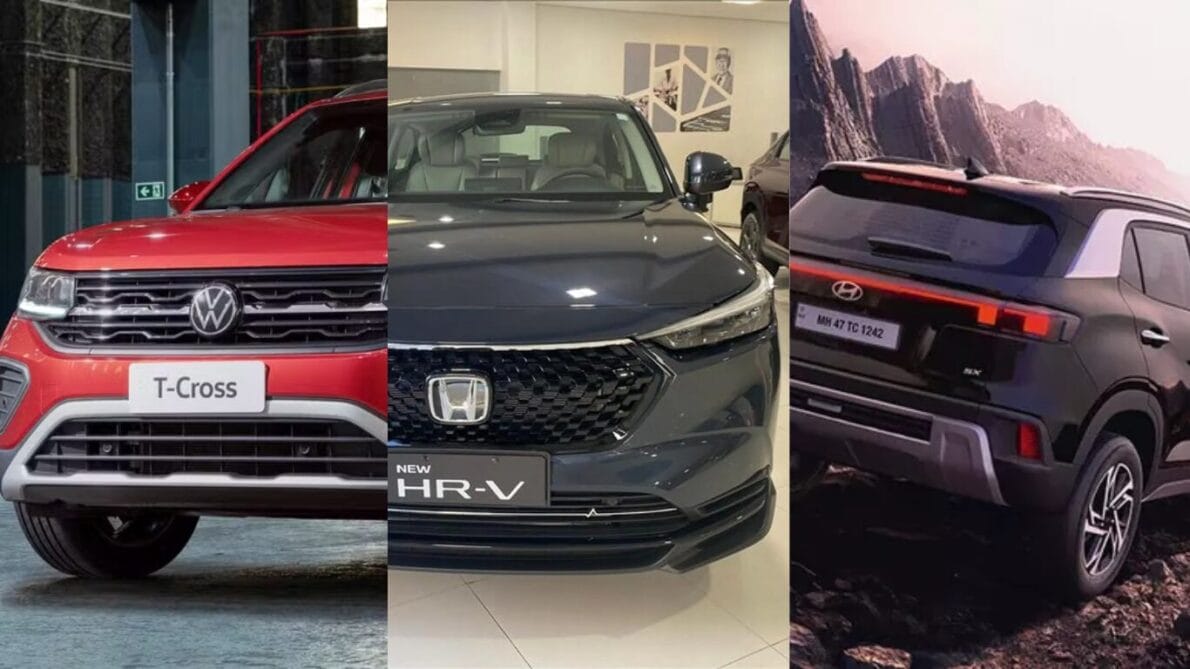 hyundai creta - suv - honda hr-v - volkswagen t-cross
