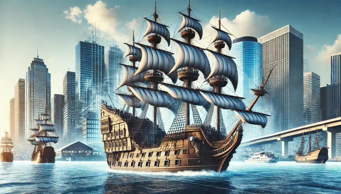 Inteligencia artificial demuestra cómo sería el barco en los días actuales/Dall-e