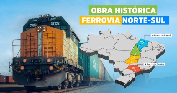Megaprojeto brasileiro Ferrovia Norte SUL