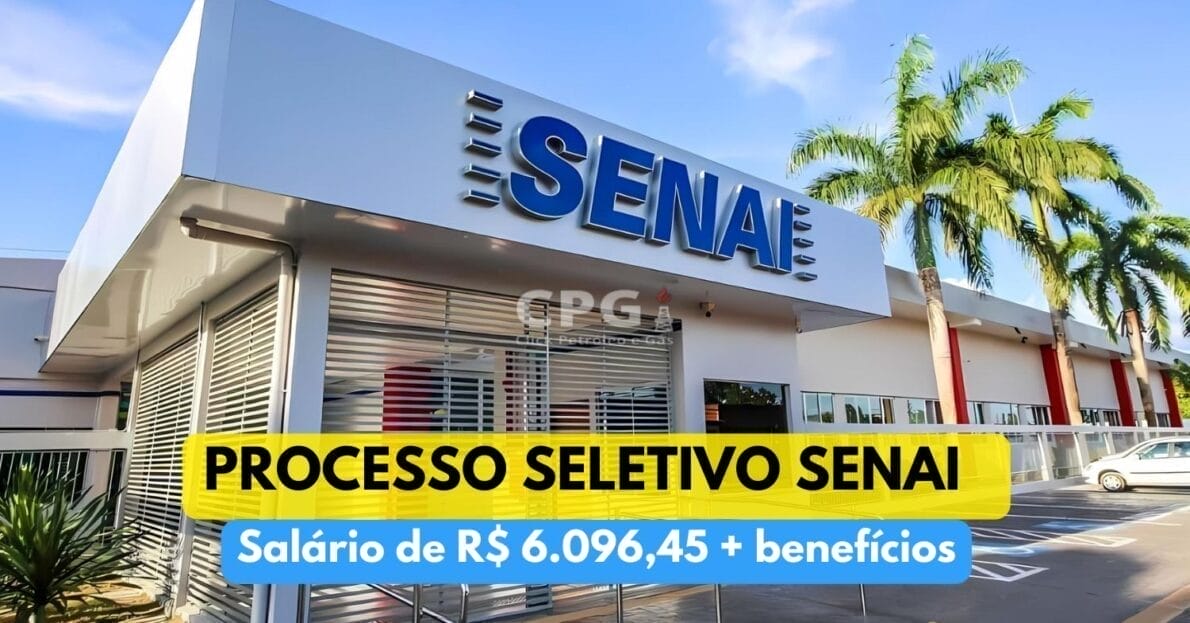 SENAI abre processo seletivo com salario de R$ 6.096,45 + contrato por prazo indeterminado para profissionais do setor de tecnologia