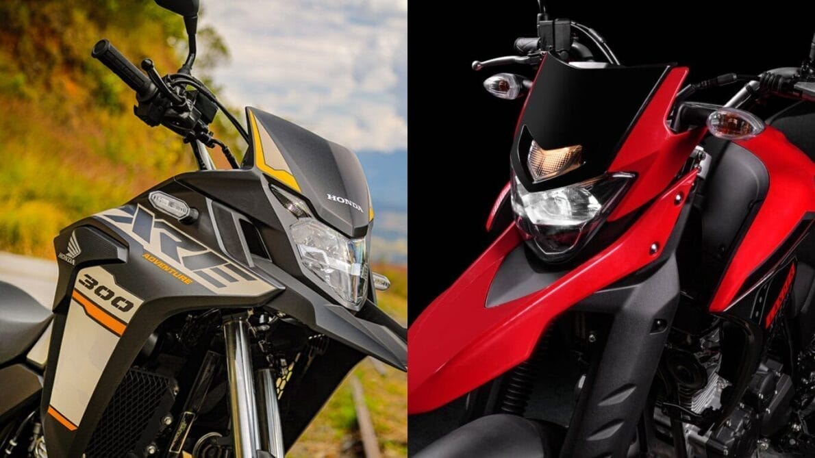 “comparativo”, “motos”, “Honda XRE 300”, “Yamaha lander 250”