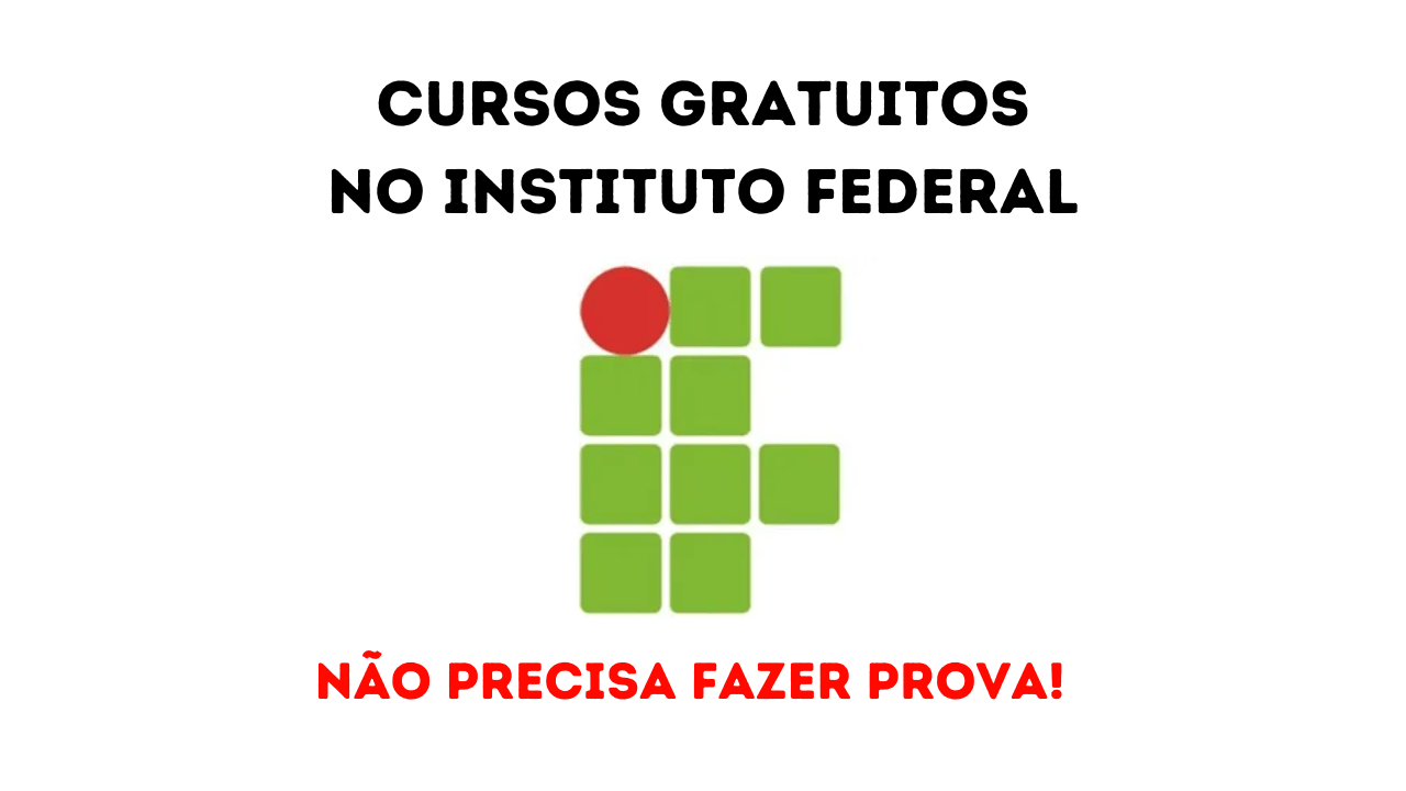 O Instituto Federal (IF) abriu 210 vagas para cursos técnicos gratuitos de nível médio e a seleção será por sorteio.