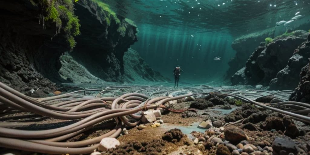Futuras Guerras Energéticas: Batalha no Fundo do Mar Promete Redefinir Geopolítica Global e Combater Mudanças Climáticas. (Imagem: reprodução/ IA)