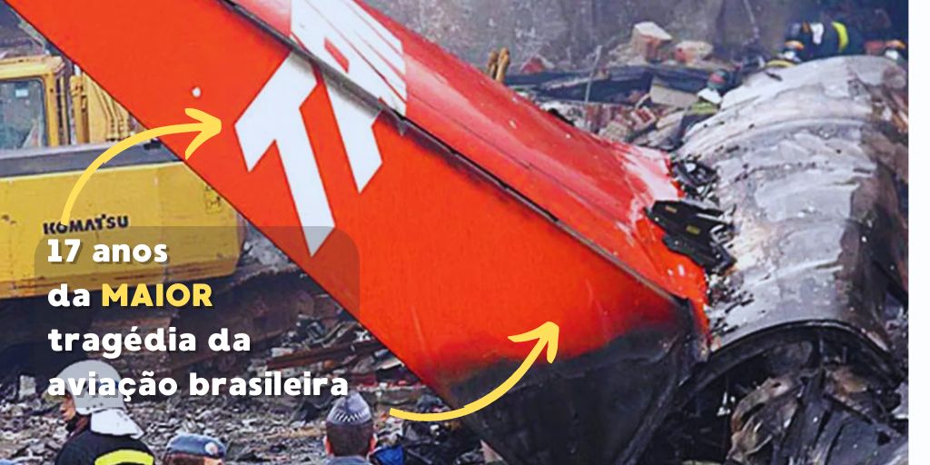A tragédia aérea da TAM em Congonhas completa 17 anos, com 199 vítimas e até hoje sem culpados. A luta por justiça e segurança continua. (Imagem: reprodução)