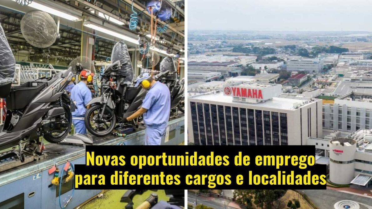 Já pensou em trabalhar em uma das maiores empresas do setor de motocicletas e motores? Yamaha Brasil anuncia processo seletivo em diversas áreas