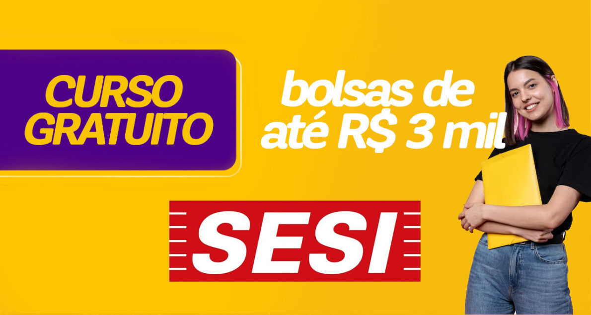 IEL, que é ligado ao Sesi, está oferecendo mais de 900 vagas de estágio em diversas áreas com bolsas de até R$ 3 mil. (Imagem: reprodução)