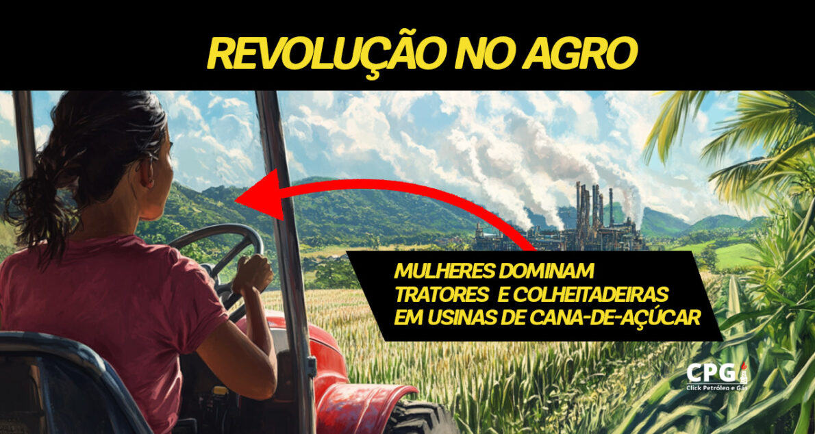 Mulheres trocam profissões tradicionais por carreiras em usinas de cana-de-açúcar, dominando tratores e colheitadeiras com novos cursos gratuitos. (Imagem: reprodução)