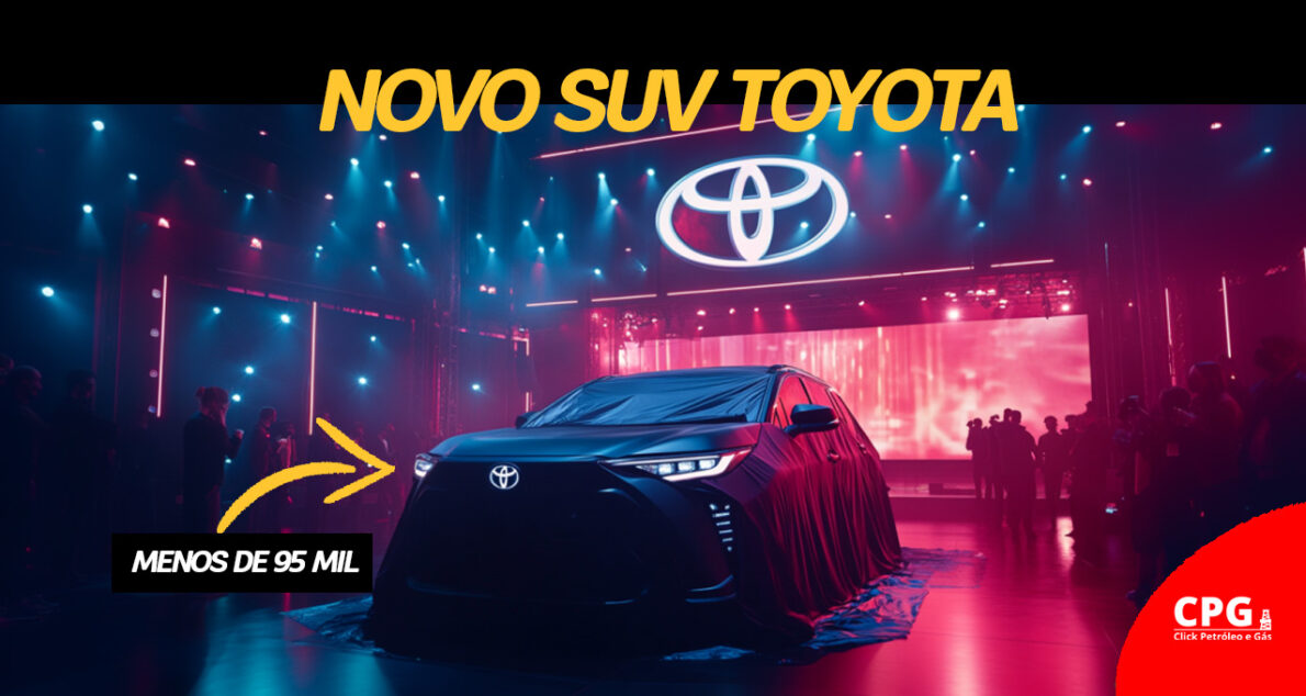 A Toyota, em parceria com a Suzuki, acaba de lançar o Toyota Urban Cruiser Taisor, um SUV compacto que custa menos de R$ 95 mil. (Imagem/ Inteligência Artificial)
