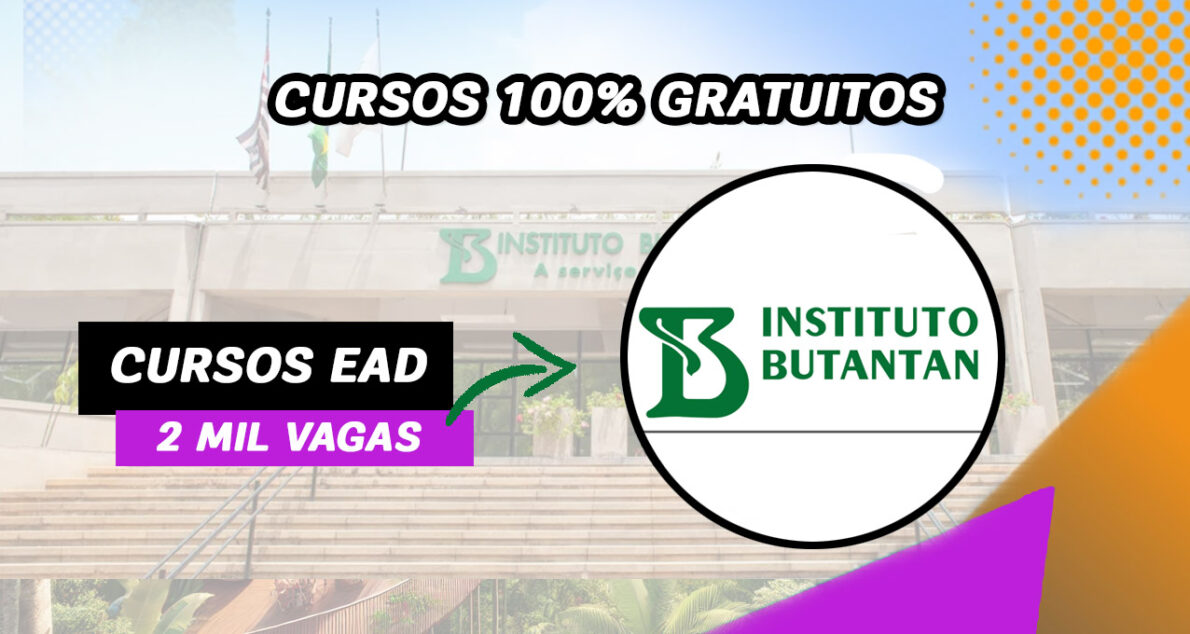 Aproveite mais de 2 mil vagas em cursos gratuitos do Instituto Butantan em setembro! Qualifique-se online e turbine seu currículo!