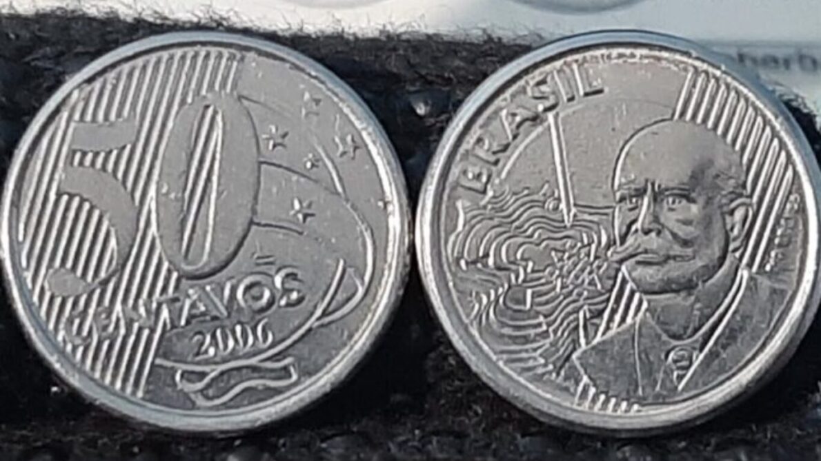 “moeda”, “moeda rara”, “moeda 50 centavos”, “50 centavos”, “numismática”