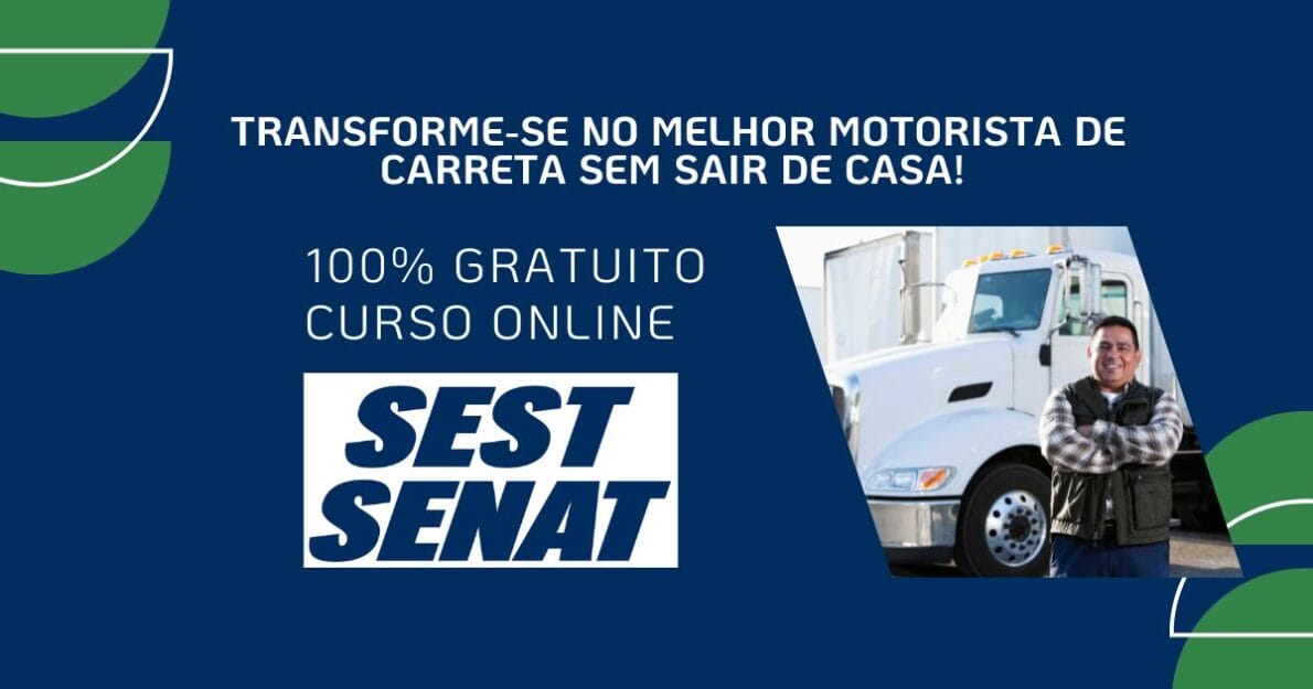 Curso gratuito do SEST SENAT capacita motoristas de bitrens para transporte seguro de cargas pesadas em rodovias. Inscrições abertas!