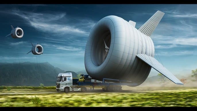 turbina eólica voladora