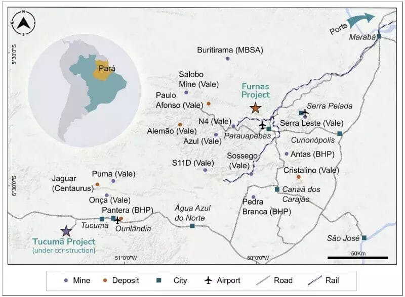 Proyecto Furnas puede transformar Pará con mina subterránea de cobre y oro. Ero Copper estima grandes recursos minerales en la zona. (Imagen: reproducción/ Ero Copper Corp) Proyecto Furnas puede transformar Pará con mina subterránea de cobre y oro. Ero Copper estima grandes recursos minerales en la zona. (Imagen: reproducción/ Ero Copper Corp)